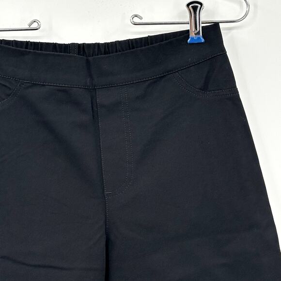 Isaac Mizrahi Live! BLACK Bermuda Stretch Pull On Shorts Womens Size 4 - Picture 3 of 7